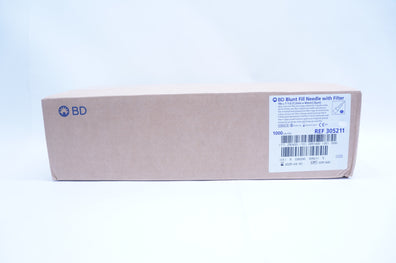 BD 305211 Blunt Fill Ndle. with Filter 18G x 1 1/2in - Box of 1000